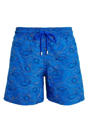 VILEBREQUIN Men Swim Shorts Embroidered Aquarium - Limited Edition