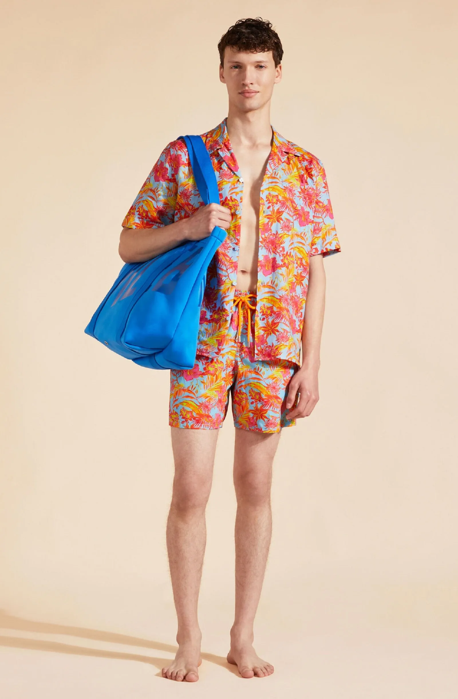 VILEBREQUIN Men Swim Shorts Tahiti Flowers (Big sizes)