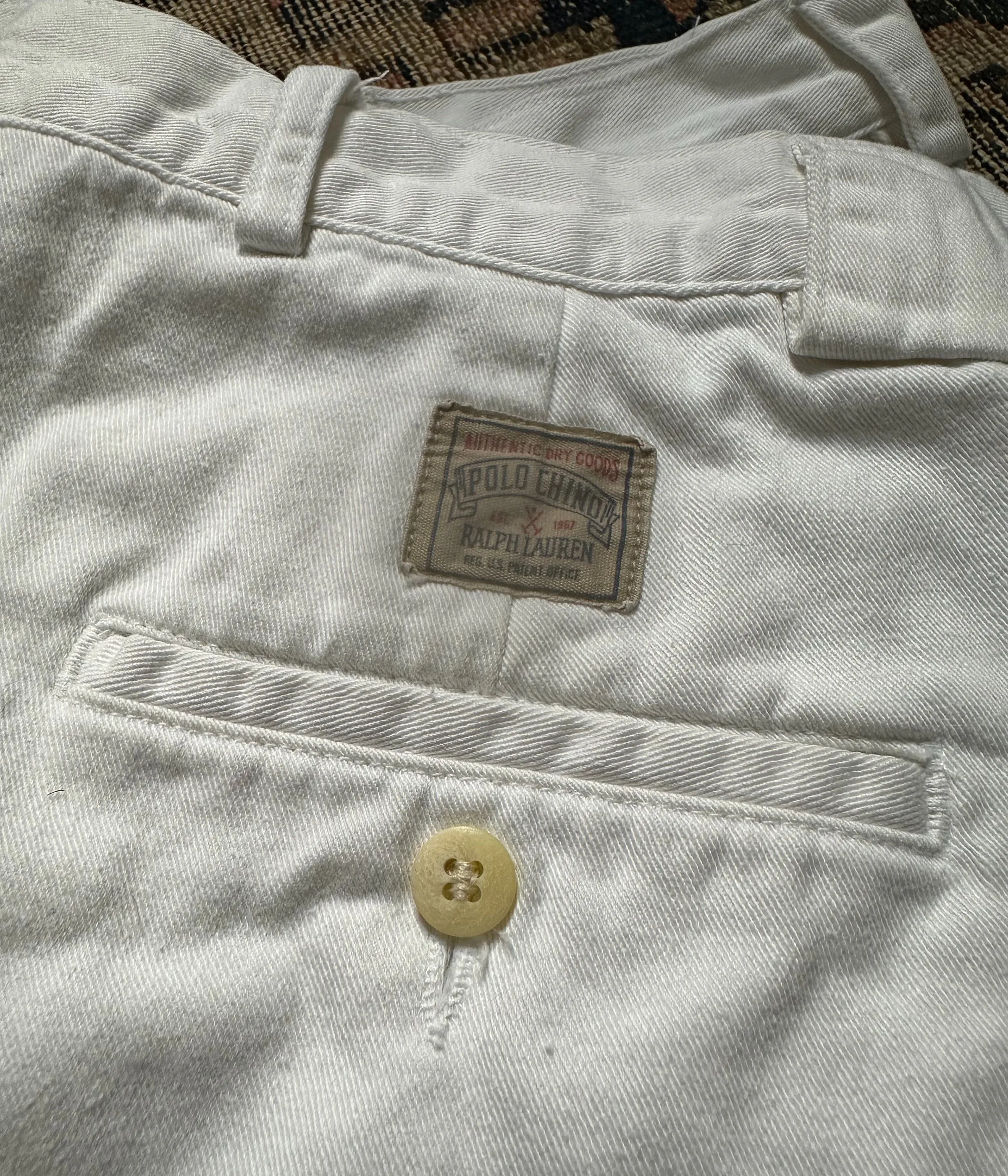 Vintage Polo Chino Pleated Shorts