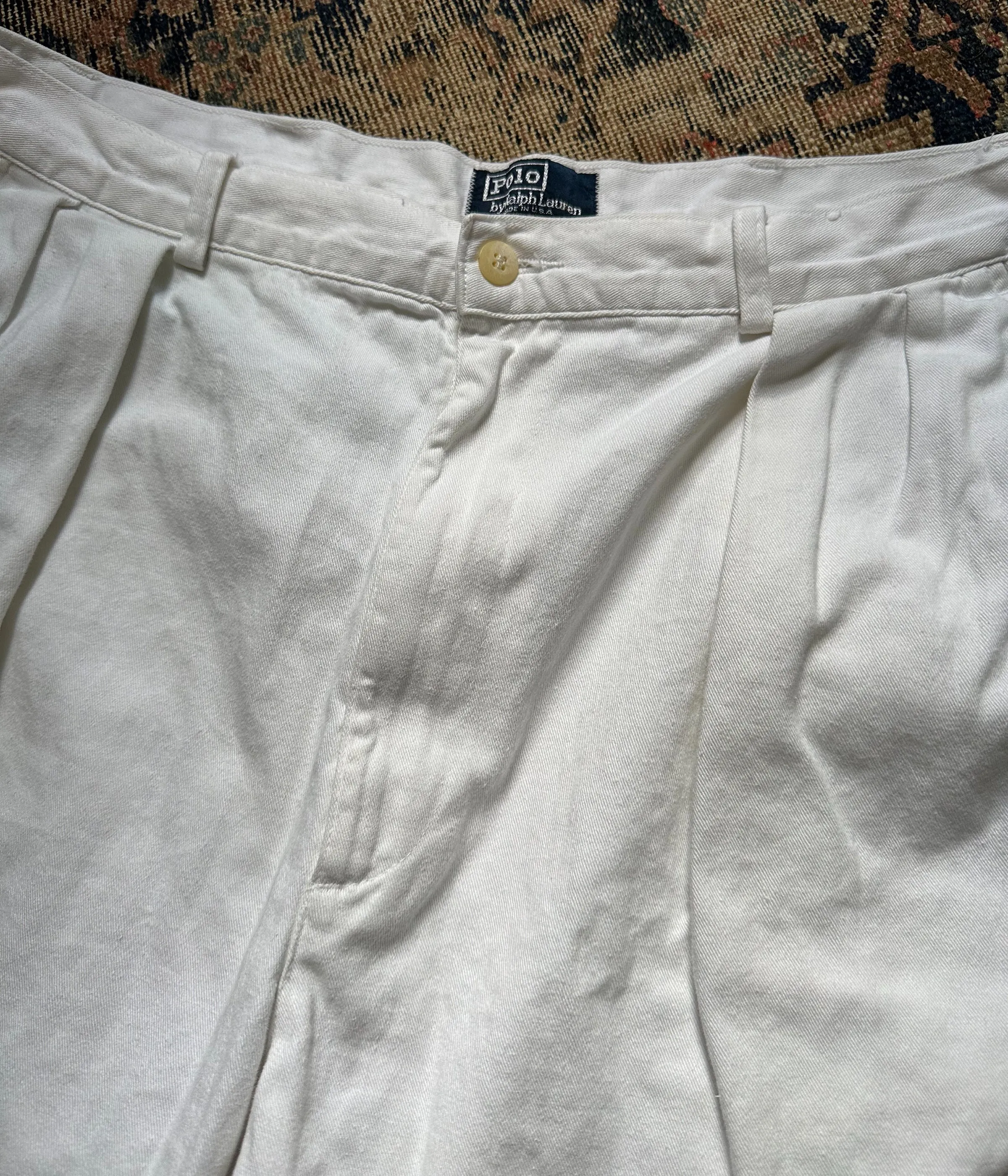 Vintage Polo Chino Pleated Shorts