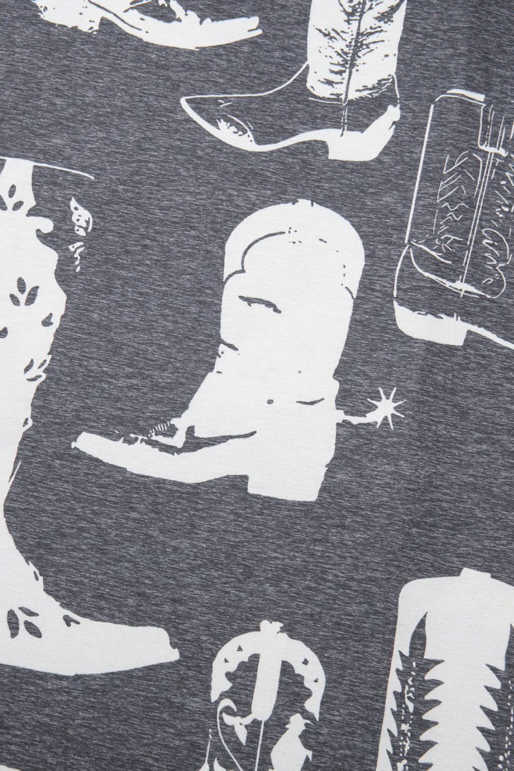 Western Boots Curvy T Shirt