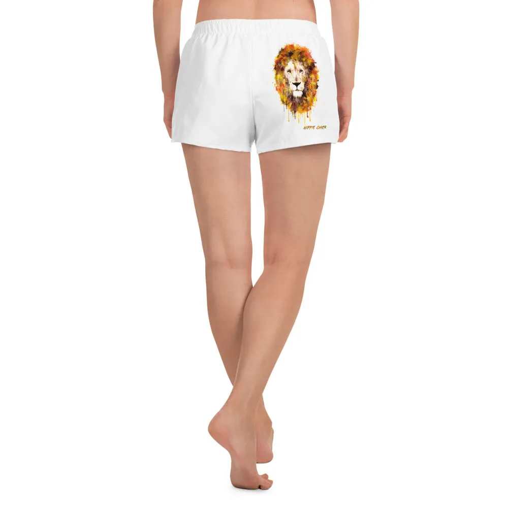 White Women's Athletic Shorts