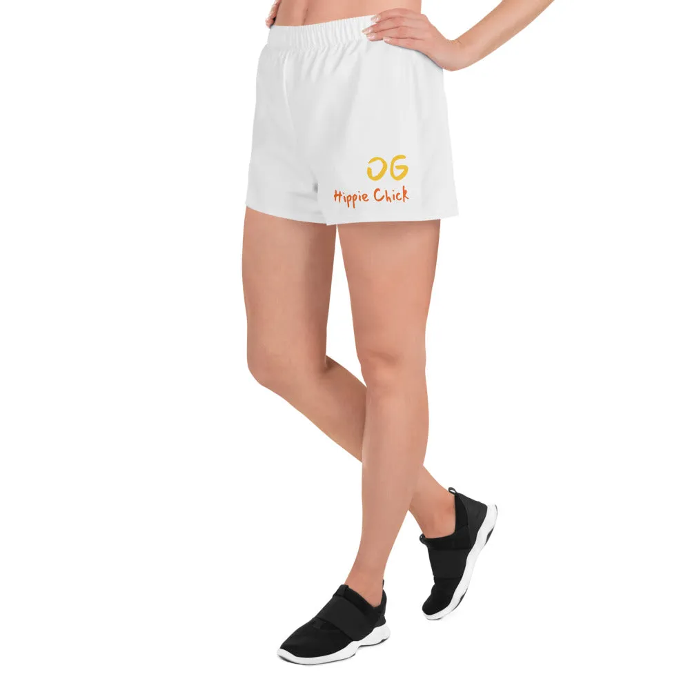 White Women's Athletic Shorts