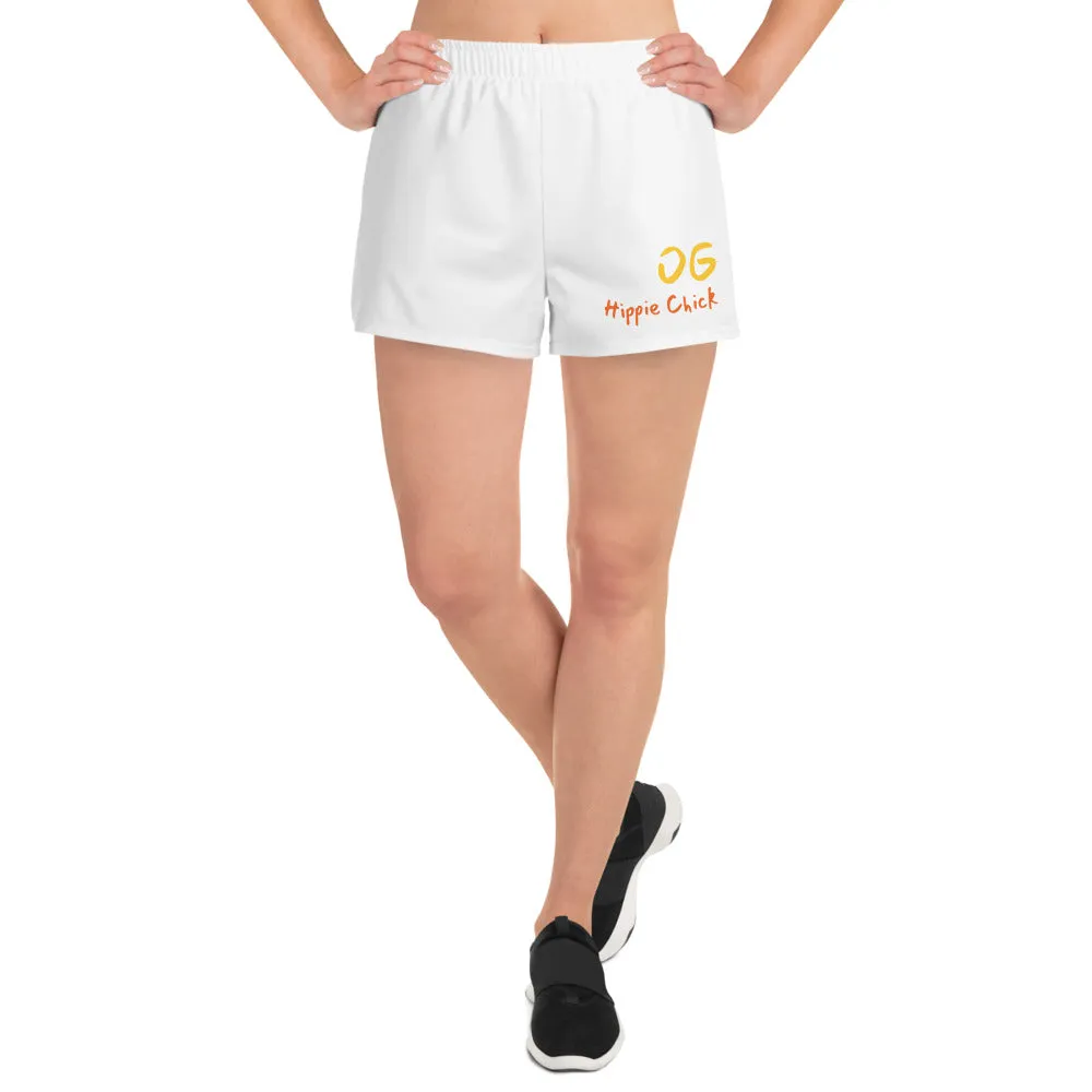 White Women's Athletic Shorts