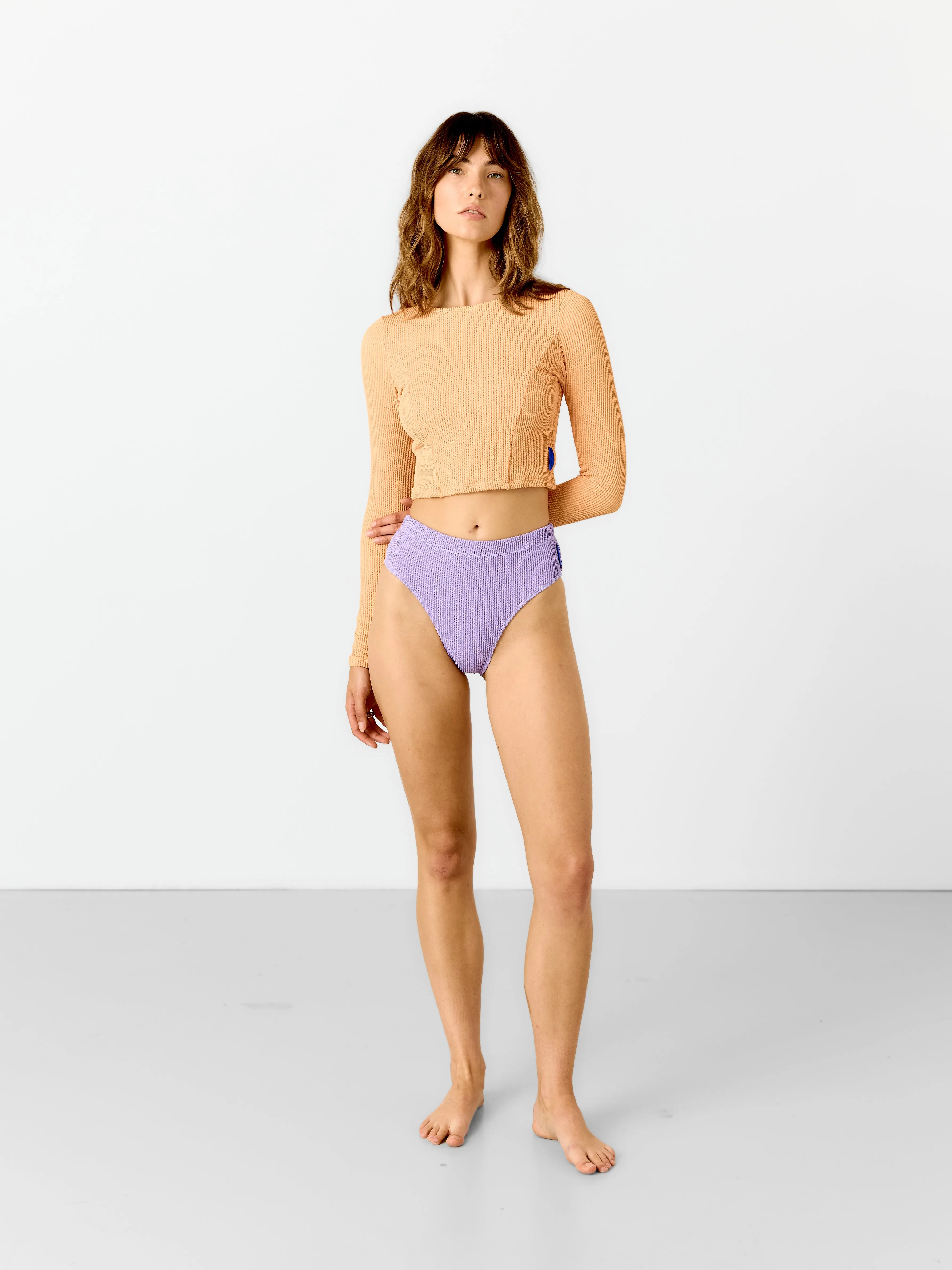 Womens Ocean Long sleeve crop | Calypso