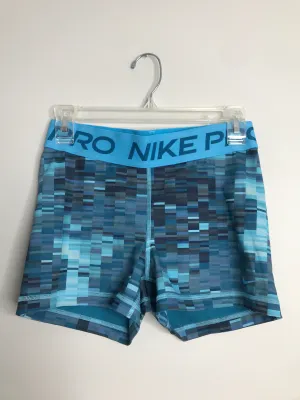 Womens Size Med Misses Blue Nike Pro -- Athletic Shorts