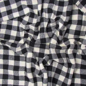 Wool Black/White Check