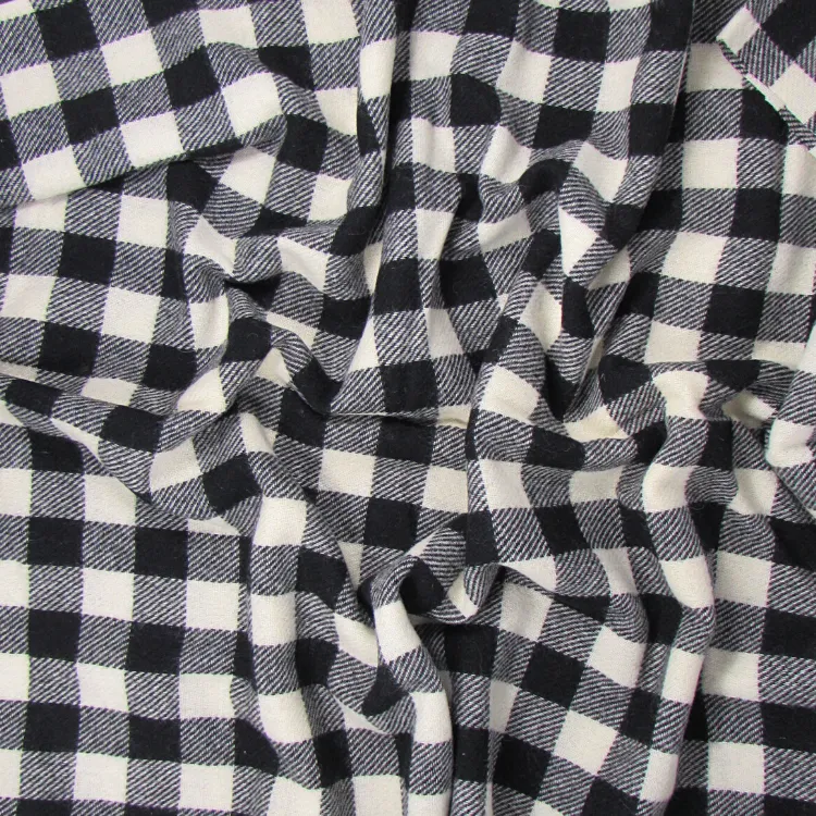 Wool Black/White Check