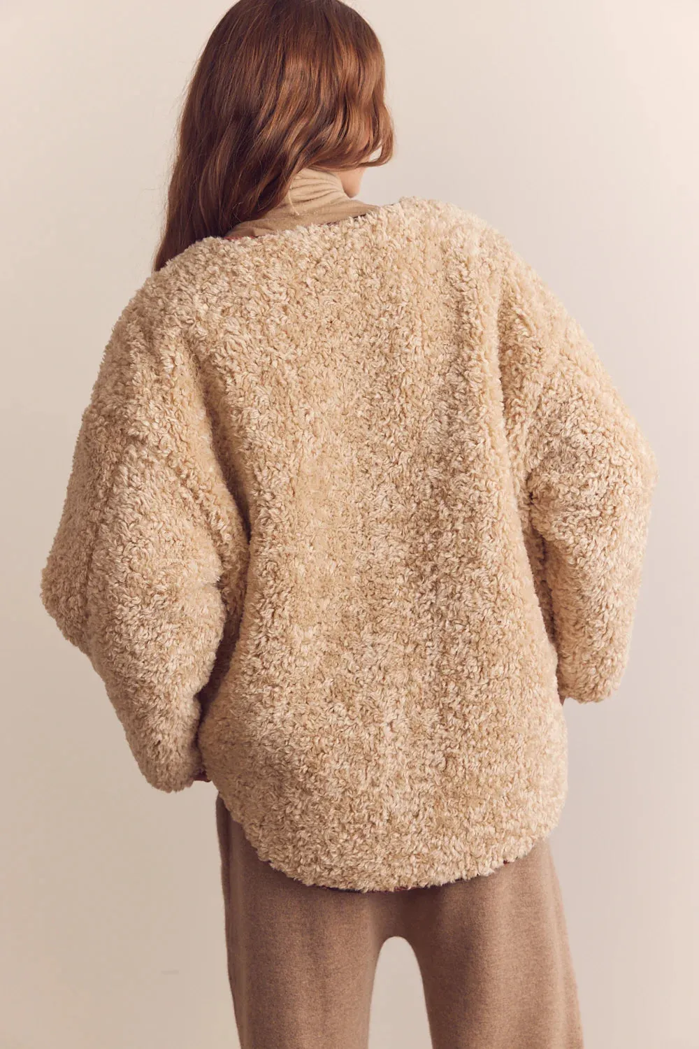 Wool Blend Shepherd Reversible Jacket