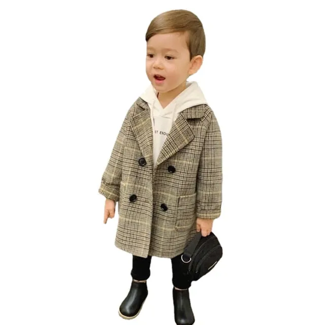 Wool Double-breasted Coat
