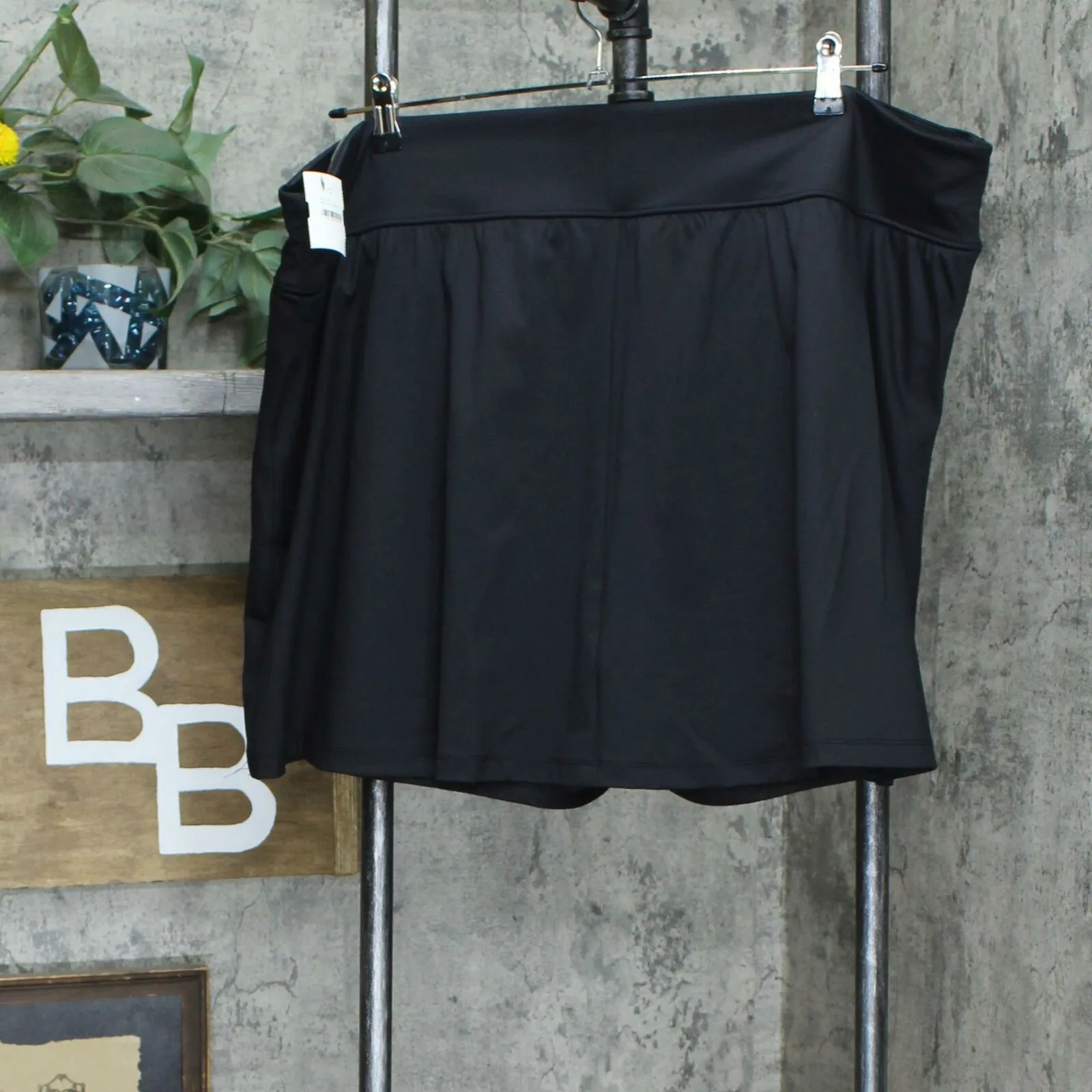 WVVY Plus Size Pull On Skater Skirt With Shorts