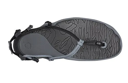 Xero Shoes Women's Cloud Sandals, Lightweight Vegan Water Sandals for any Activity (9, Charcoal/Coal Black)