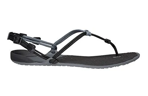 Xero Shoes Women's Cloud Sandals, Lightweight Vegan Water Sandals for any Activity (9, Charcoal/Coal Black)