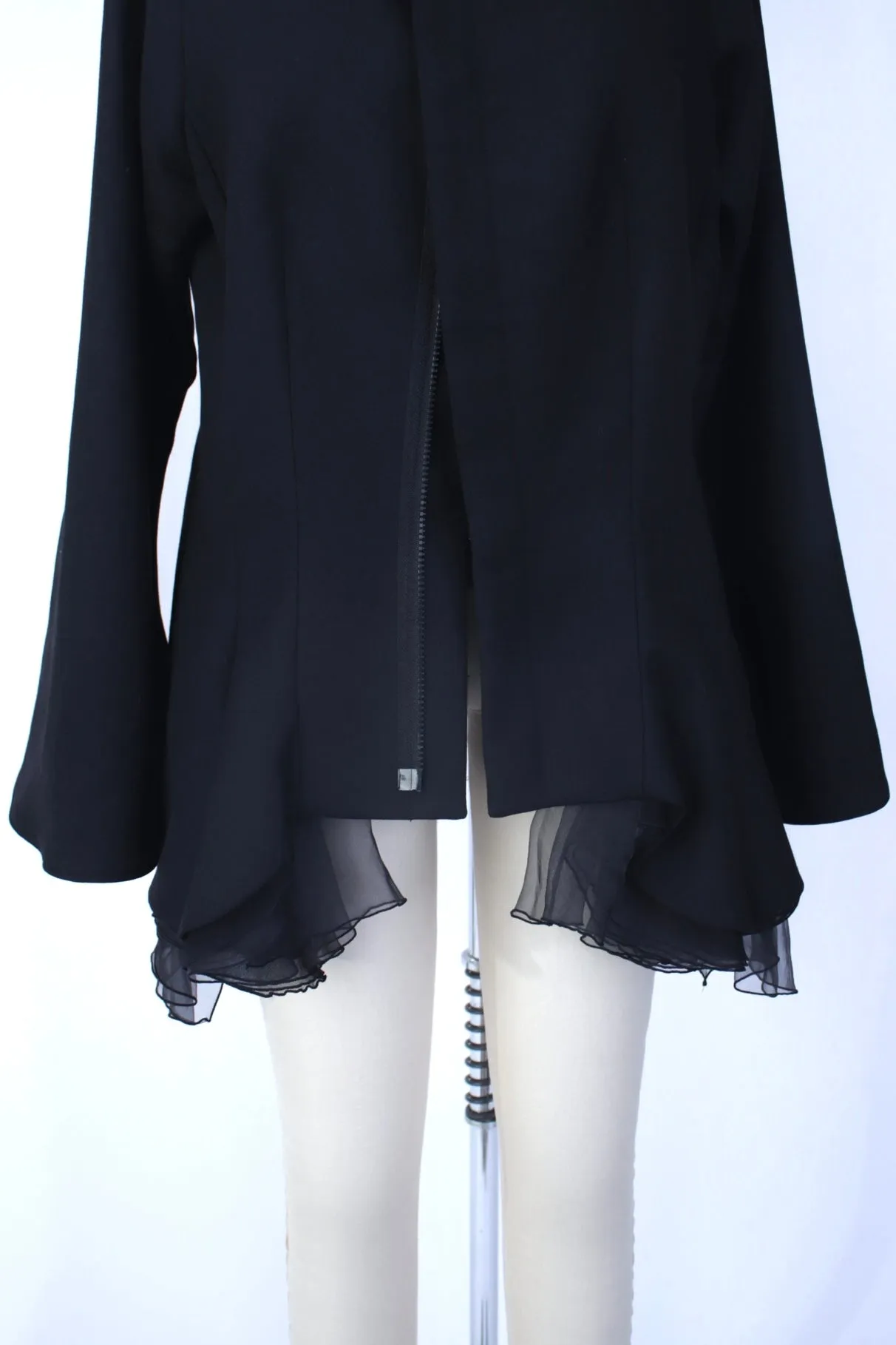 Yohji Yamamoto Wool & Chiffon Jacket