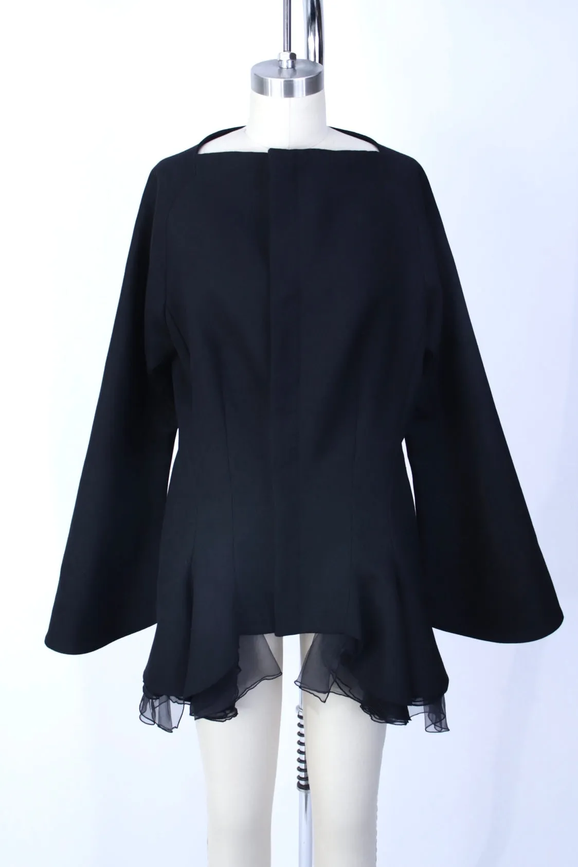Yohji Yamamoto Wool & Chiffon Jacket