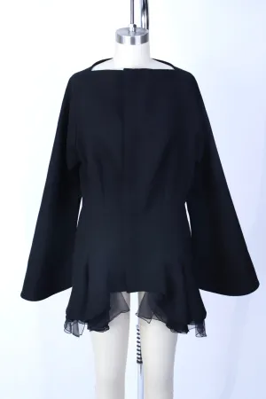 Yohji Yamamoto Wool & Chiffon Jacket