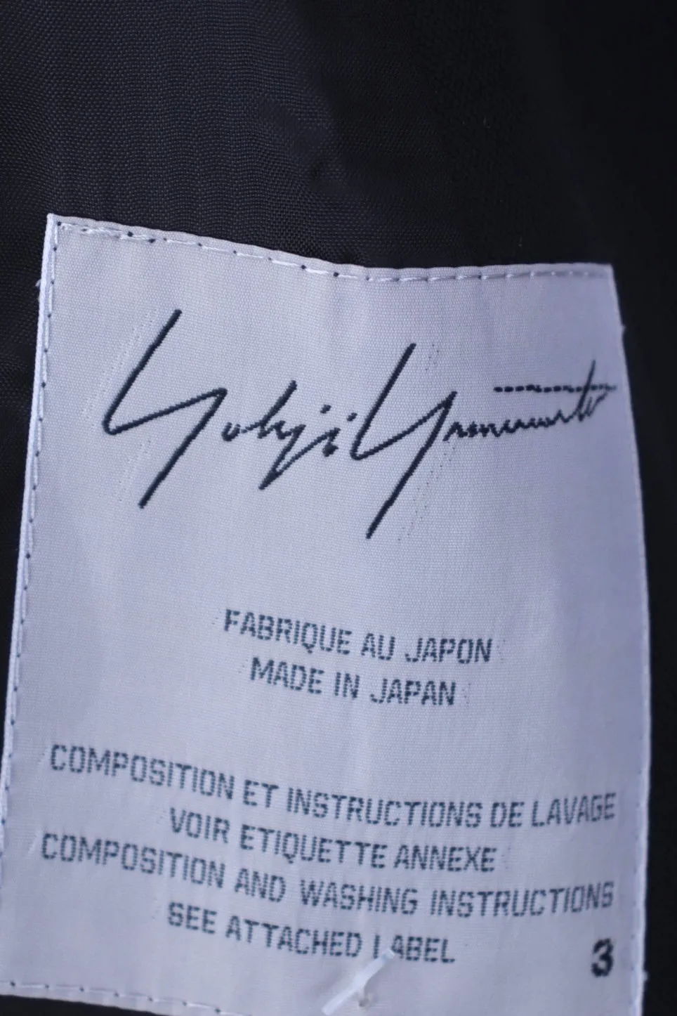Yohji Yamamoto Wool & Chiffon Jacket