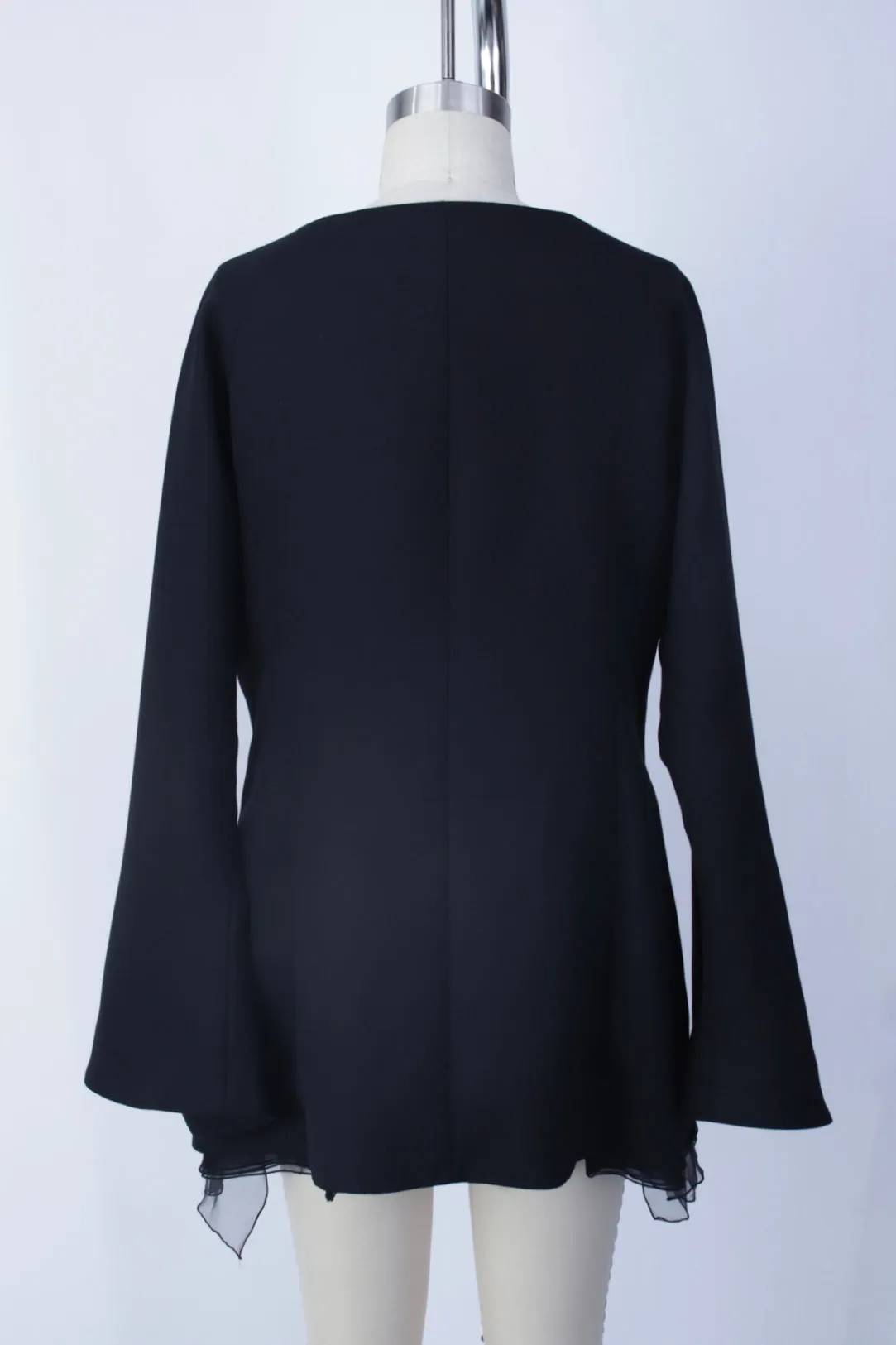 Yohji Yamamoto Wool & Chiffon Jacket