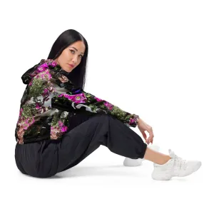 You Can't Sit with Us Women’s cropped windbreaker