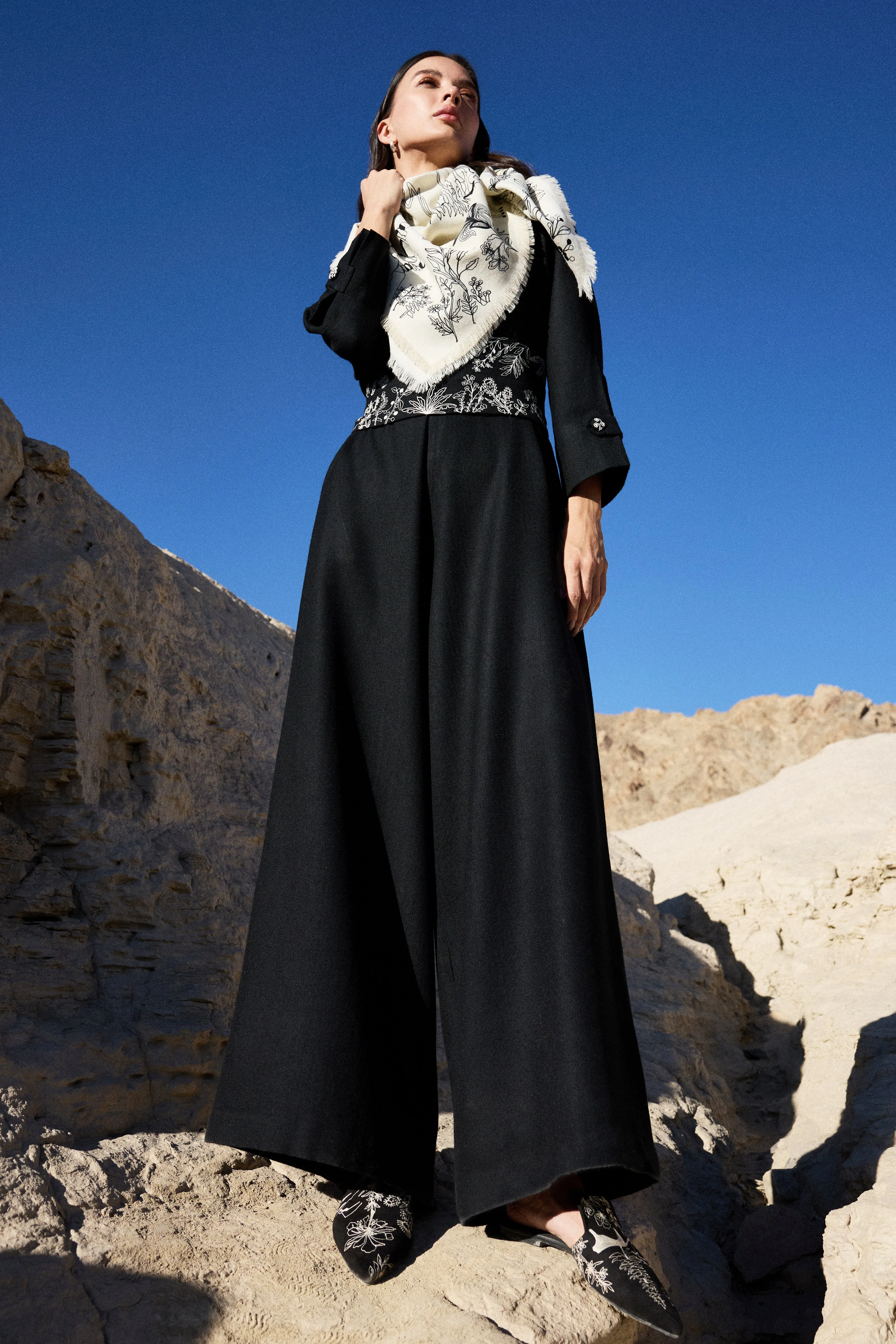 Zanskar Woollen Jumpsuit (Black)