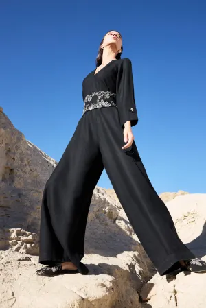 Zanskar Woollen Jumpsuit (Black)