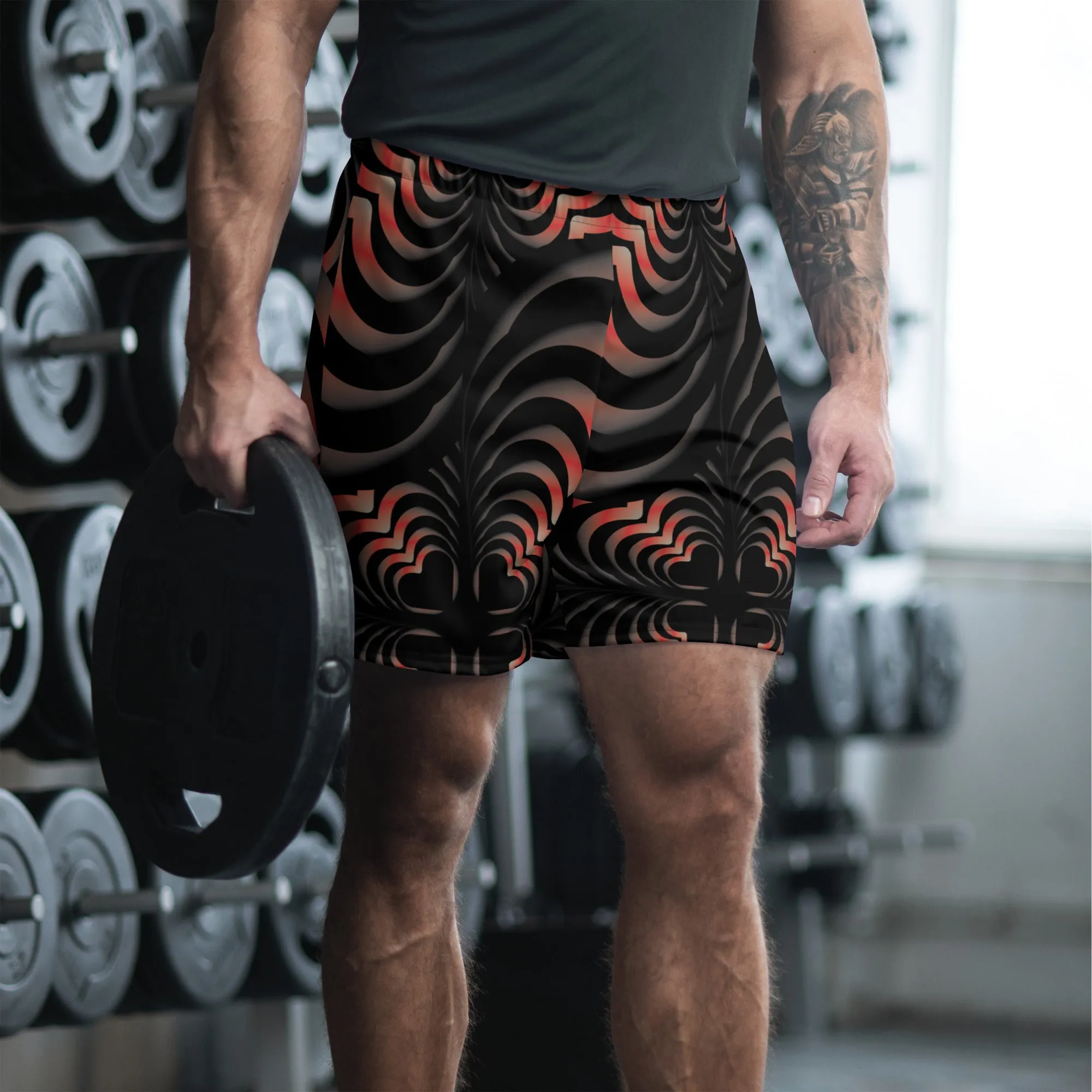 Zebra Love™ Fiery Unisex Athletic Long Shorts