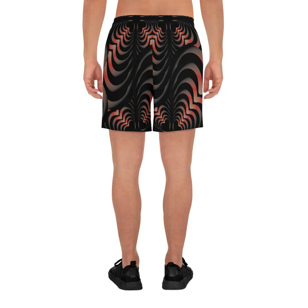 Zebra Love™ Fiery Unisex Athletic Long Shorts