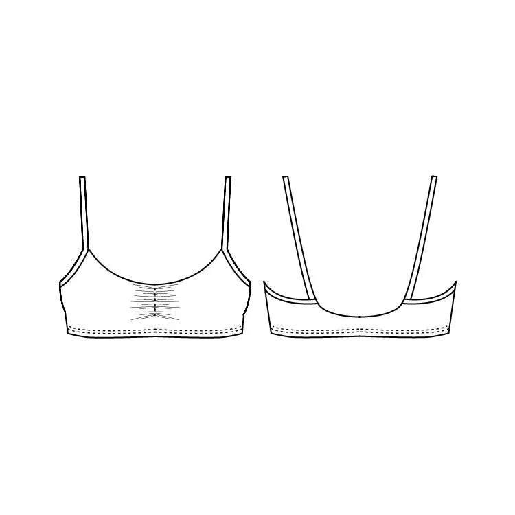 ZF5853G - Bloch Gather Front Girls Crop Top